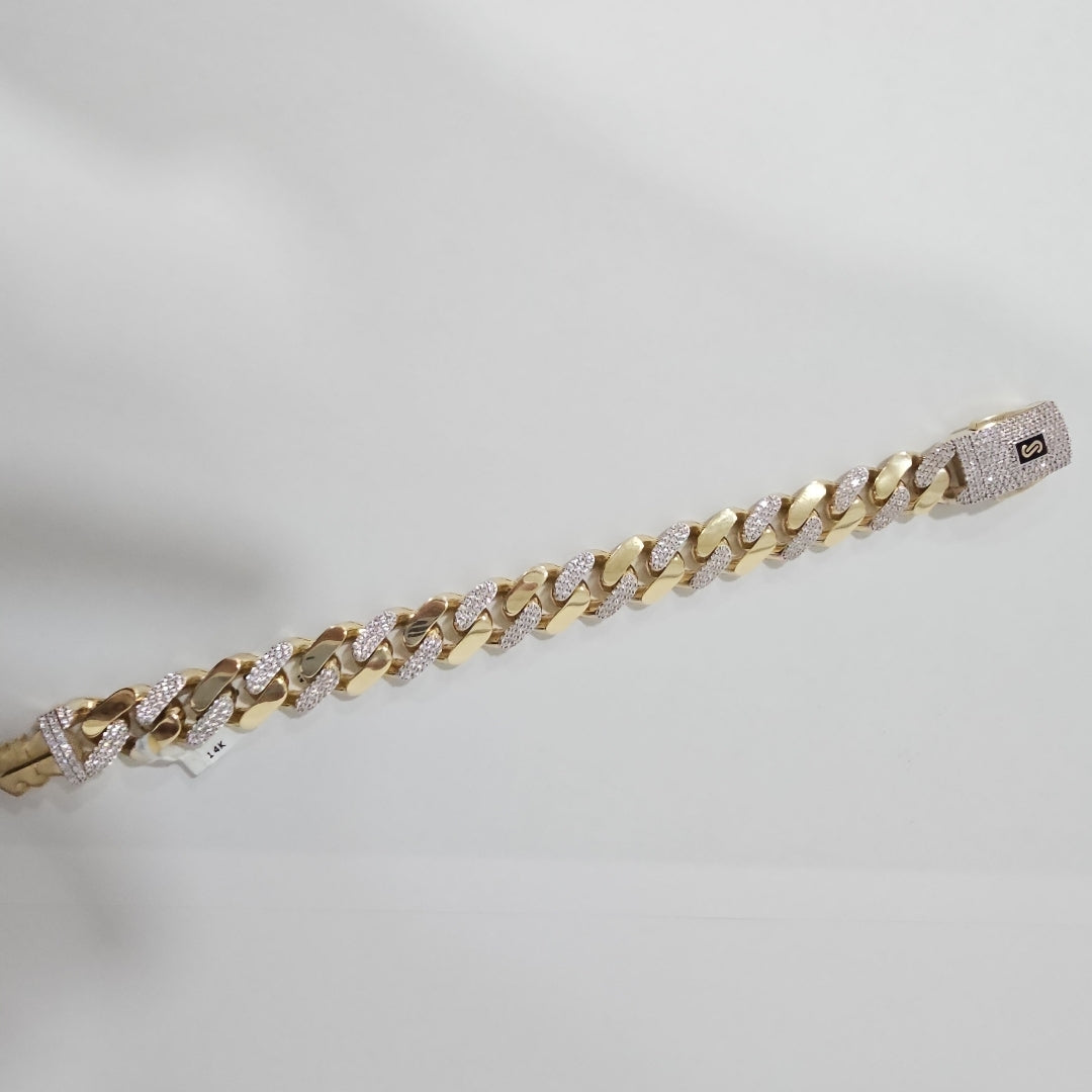 PULSERA CABALLERO MONACO ORO 14K 24.7 (NUEVO)