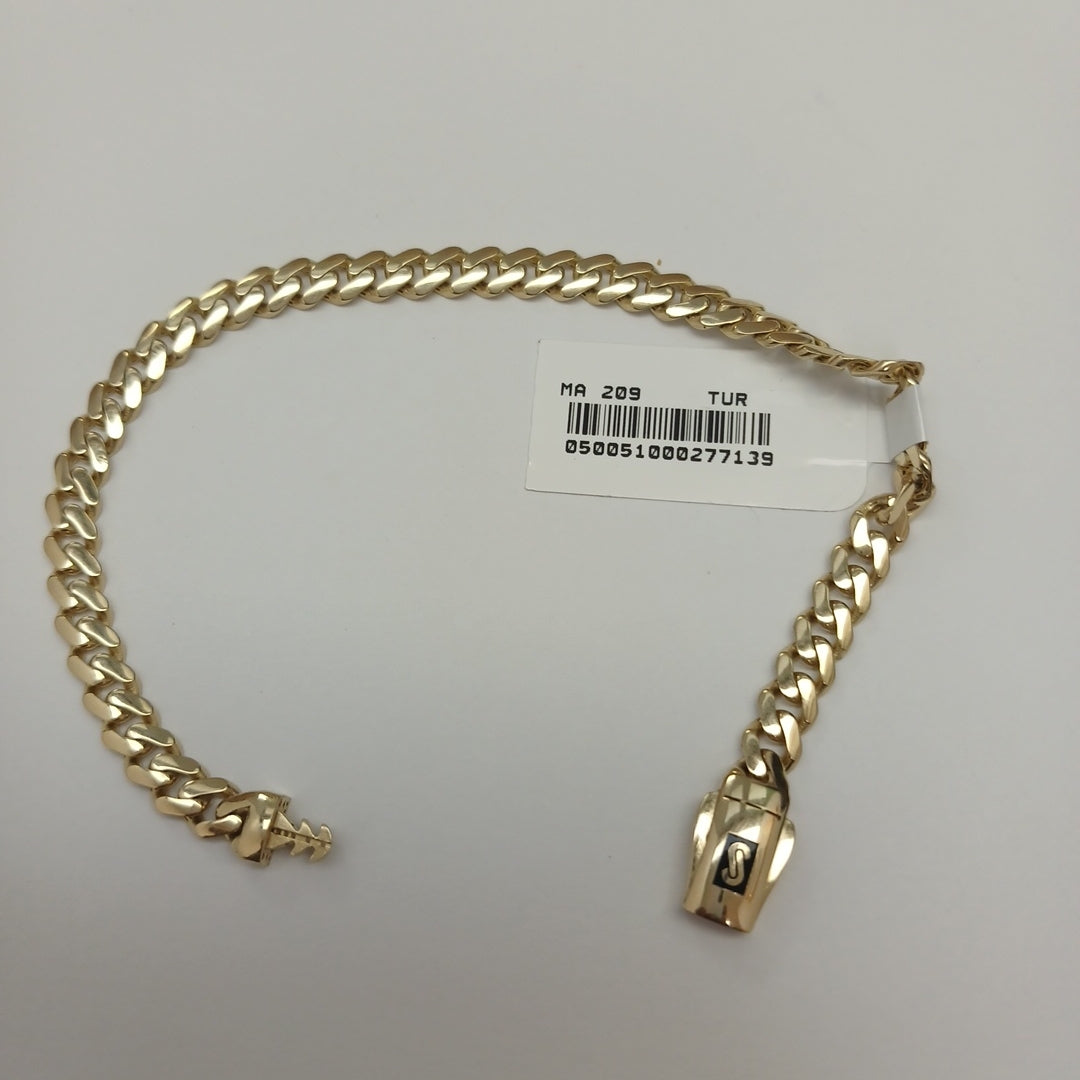 PULSERA MONACO ORO 14K 5.6 (NUEVO)