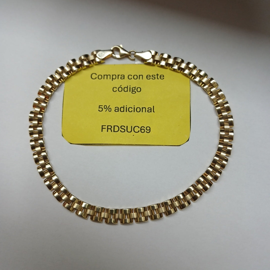 PULSERAS CABALLERO ORO 10K 9 (NUEVO)