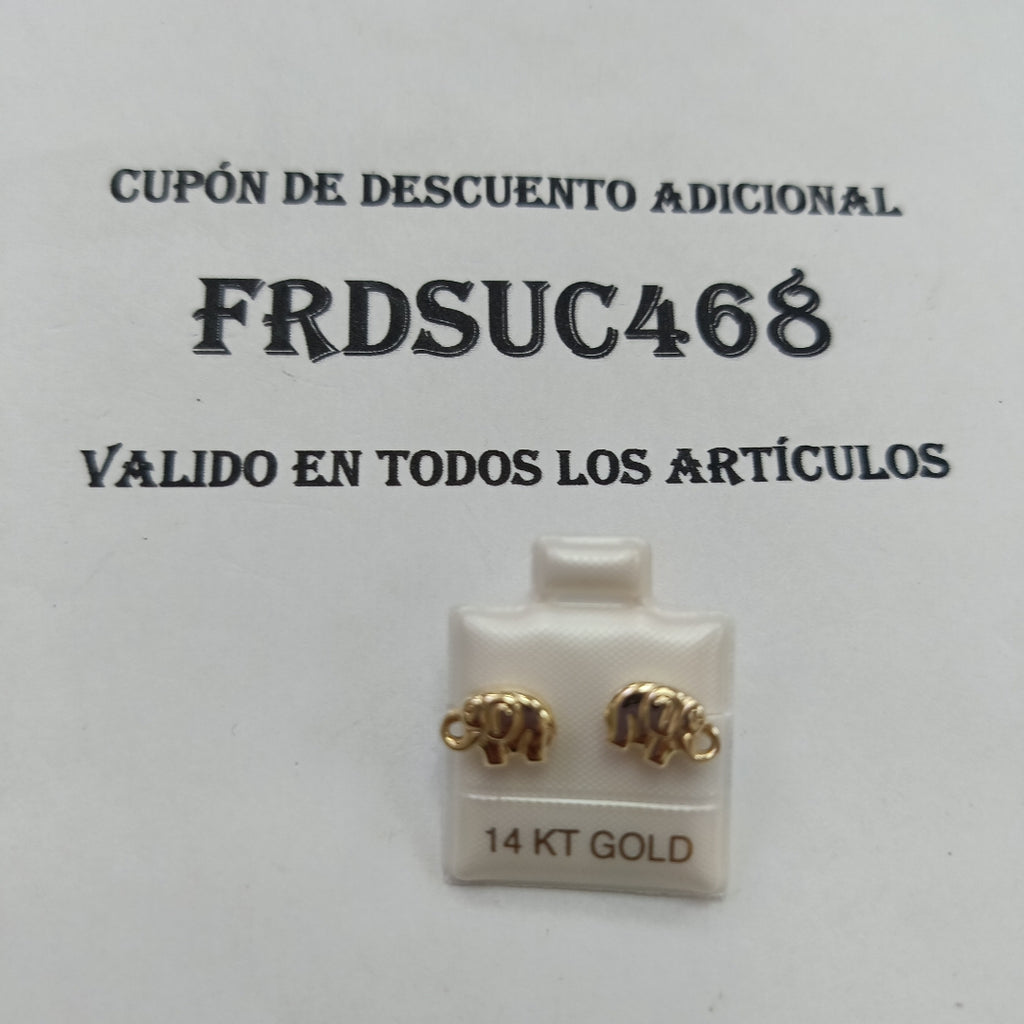 BROQUELES ORO 14K 1 (NUEVO)