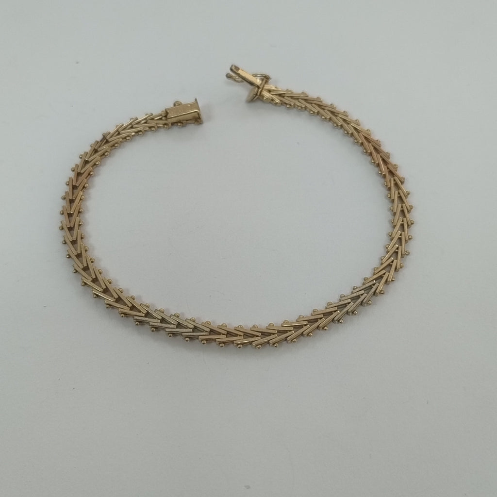 PULSERA ORO, ORO COMBINADO 8 K 9.1 GRMS (SEMINUEVO)