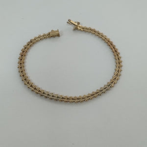 PULSERA ORO, ORO COMBINADO 8 K 9.1 GRMS (SEMINUEVO)