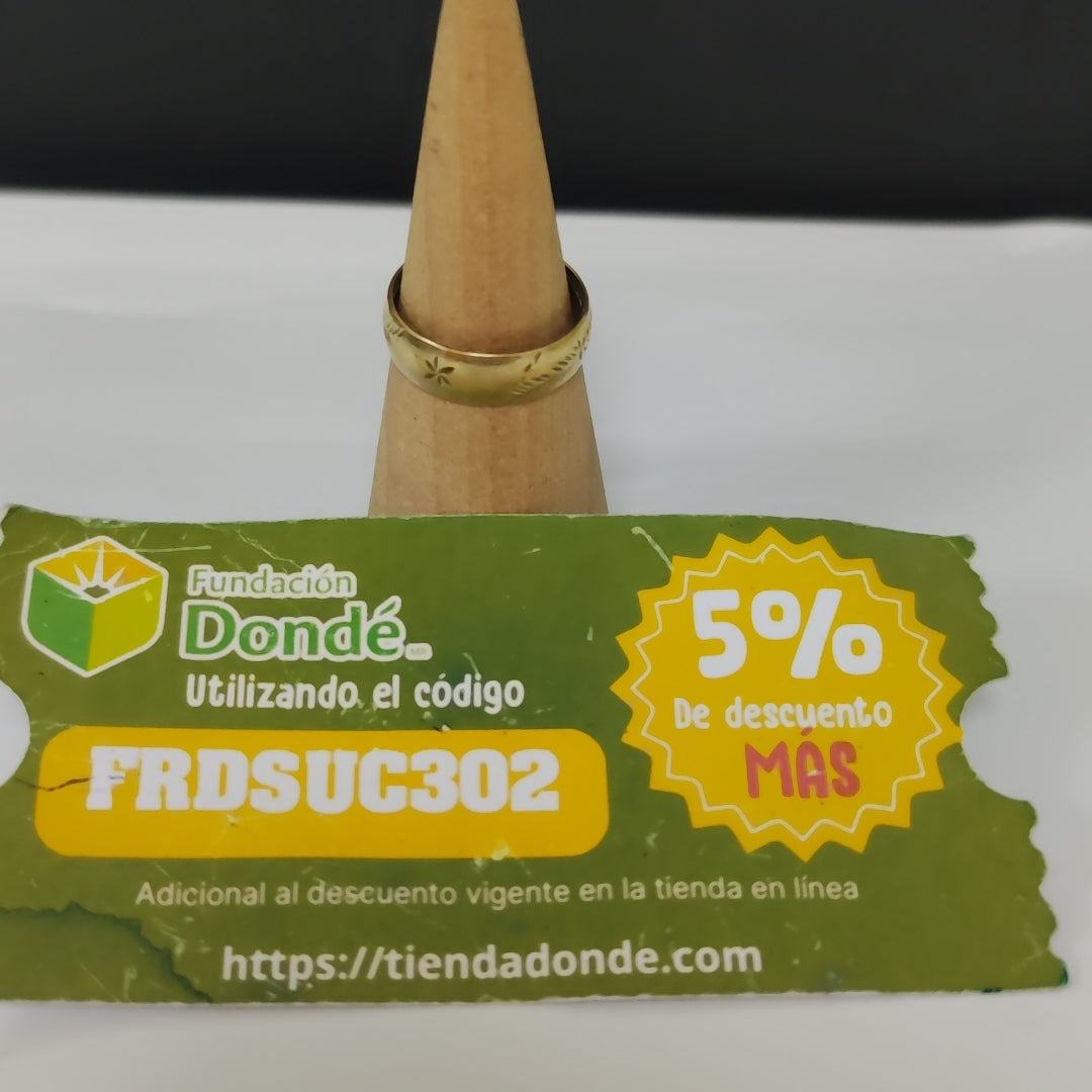 ARGOLLA ORO 10 K 2.5 GRMS (SEMINUEVO)