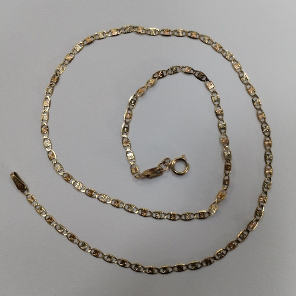 CADENA ORO COMBINADO 10 K 2,10 GRMS (SEMINUEVO)
