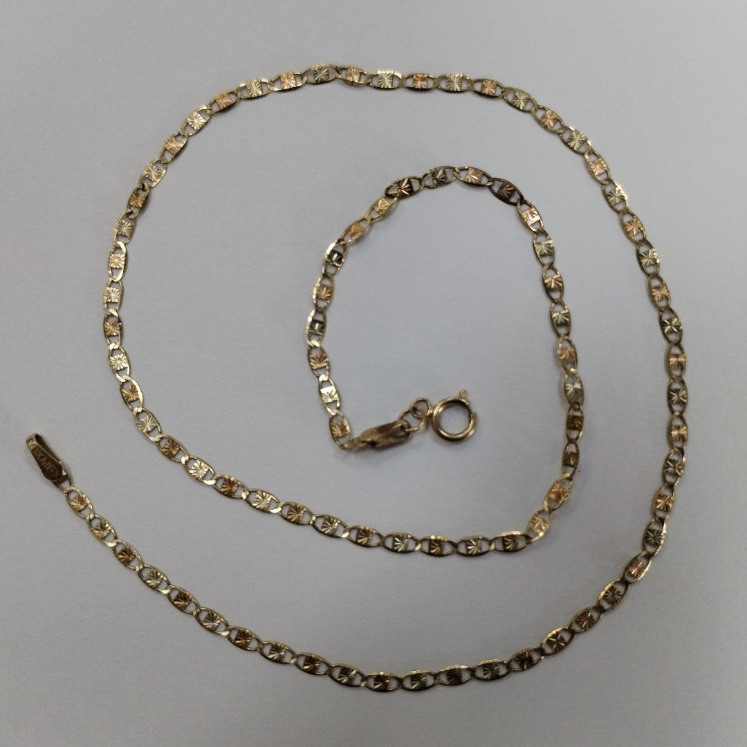 CADENA ORO COMBINADO 10 K 2,10 GRMS (SEMINUEVO)