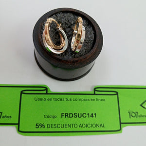 ARRACADAS ORO 14K 1.2 (NUEVO)