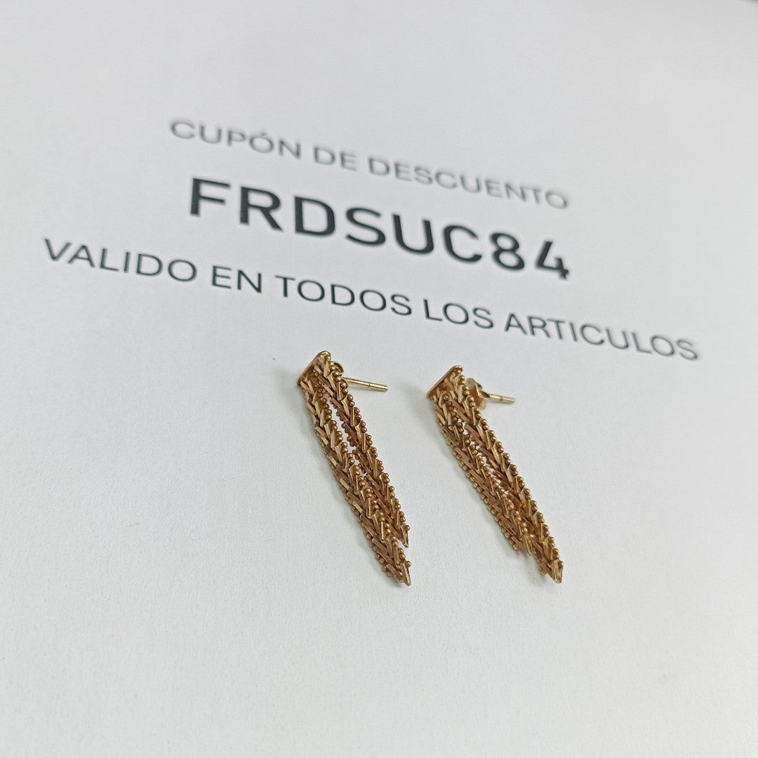ARETES PAR ORO 8 K 4,30 GRMS (SEMINUEVO)