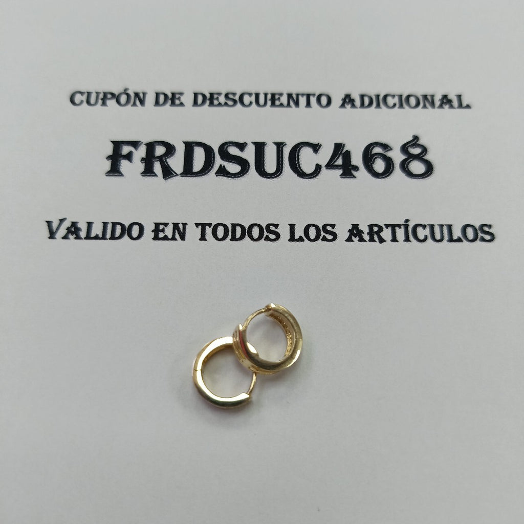 HUGGIES ORO 14K 2.1 (NUEVO)