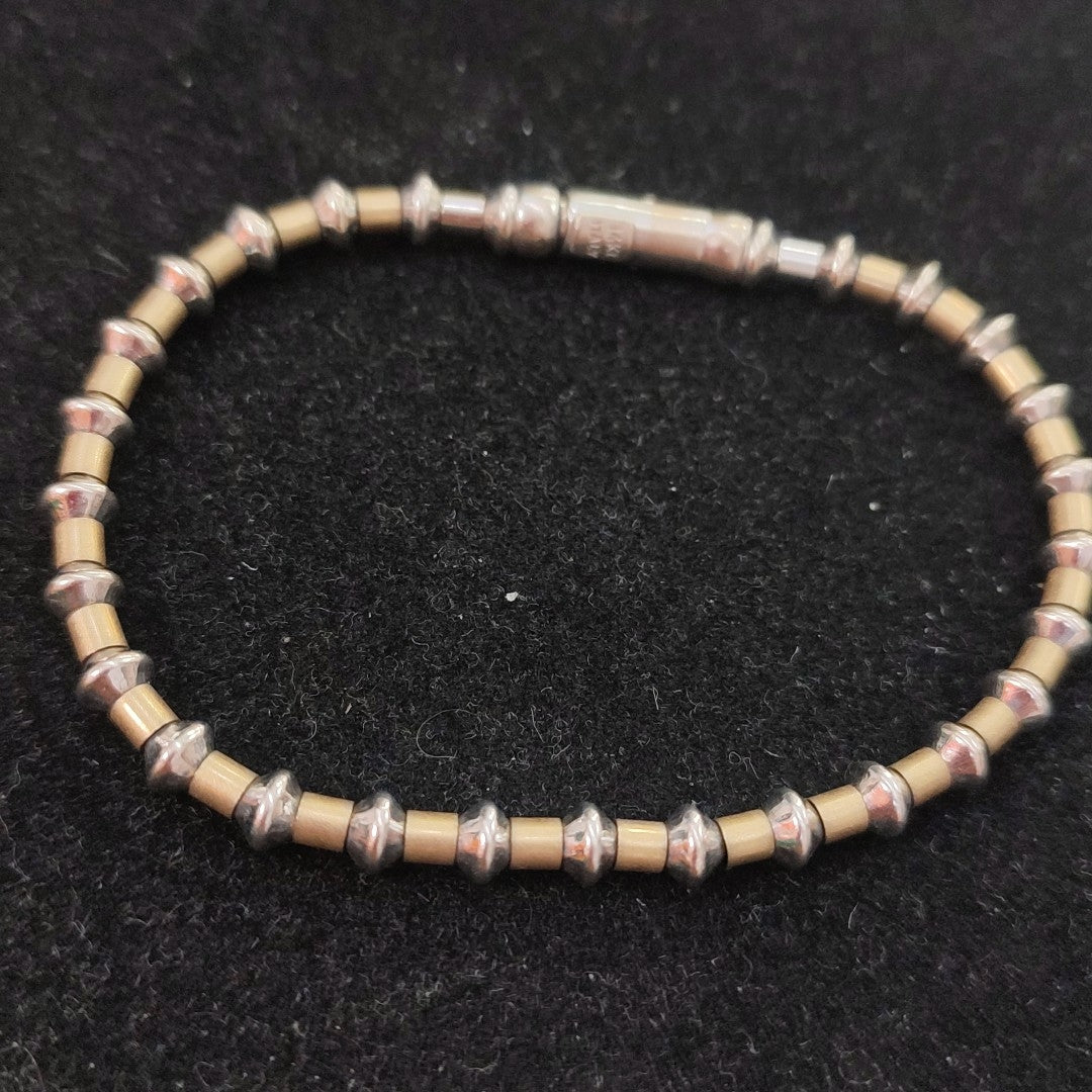 PULSERA ORO, ORO COMBINADO 14 K 12 GRMS (SEMINUEVO)