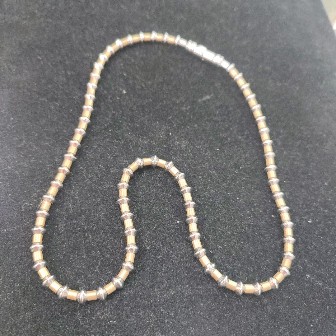 COLLAR ORO, ORO COMBINADO 14 K 26.1 GRMS (SEMINUEVO)