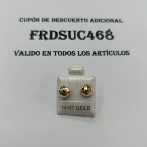 BROQUELES ORO 14K 1.2 (NUEVO)