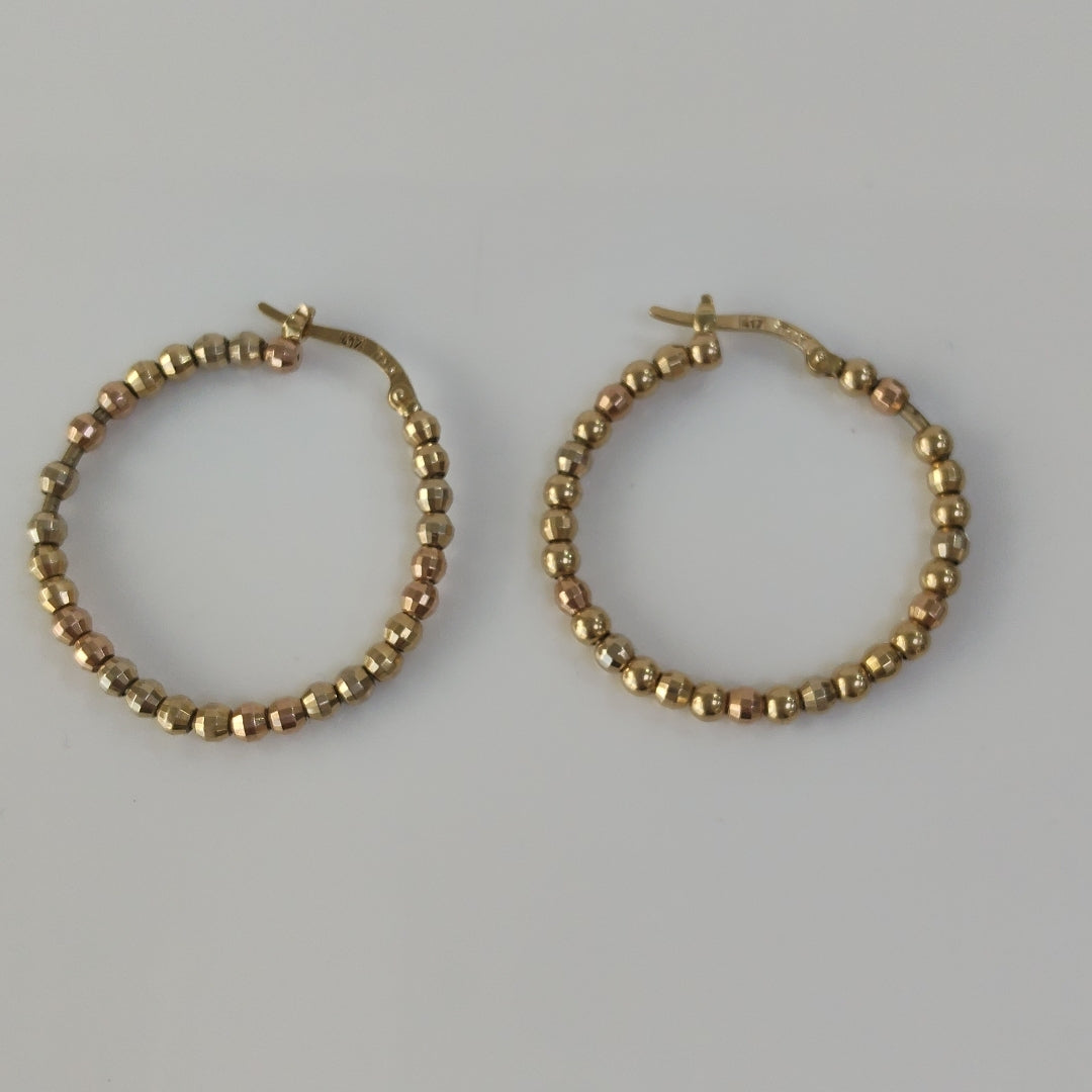 ARRACADAS PAR ORO COMBINADO 10 K 4,90 GRMS (SEMINUEVO)