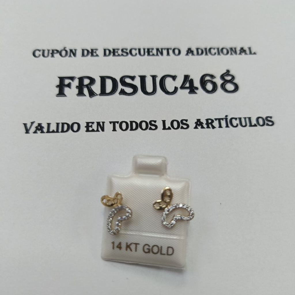 BROQUELES ORO 14K 1.2 (NUEVO)