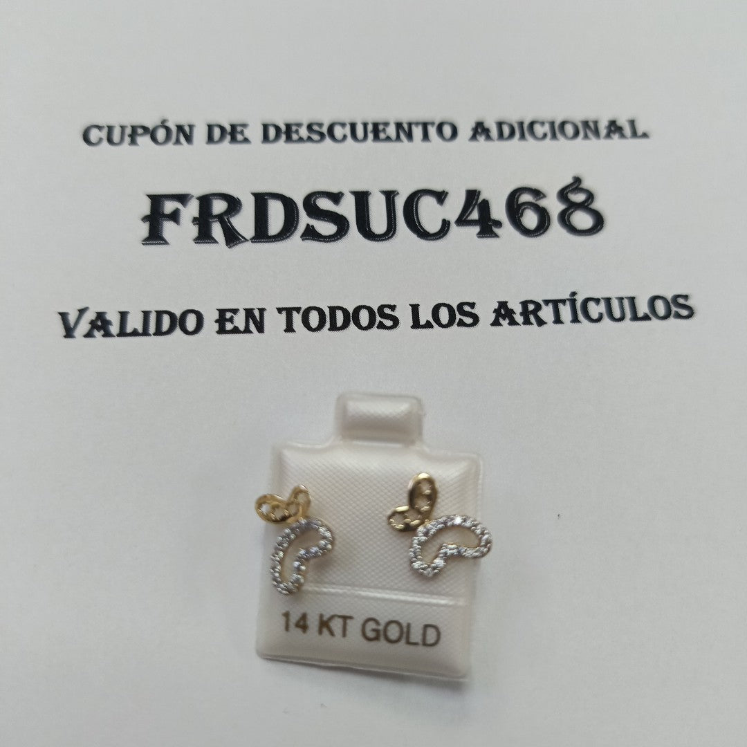 BROQUELES ORO 14K 1.2 (NUEVO)