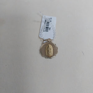 DIJE MEDALLA RELIGIOSA 14K 0.8 GR (NUEVO)