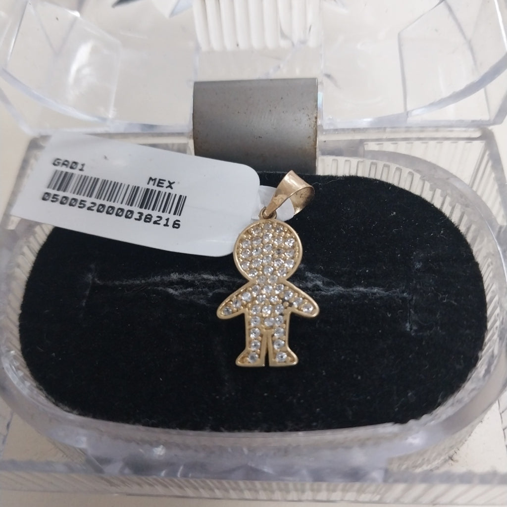 DIJE NIÑO C CIRCONIAS 14K 1.2 GR (NUEVO)