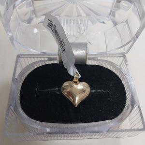 DIJE TEJIDO CORAZON LISO 14K 1.3 GR (NUEVO)