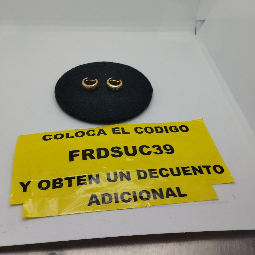 ARRACADAS PAR ORO 14 K 1.3 GRMS (SEMINUEVO)