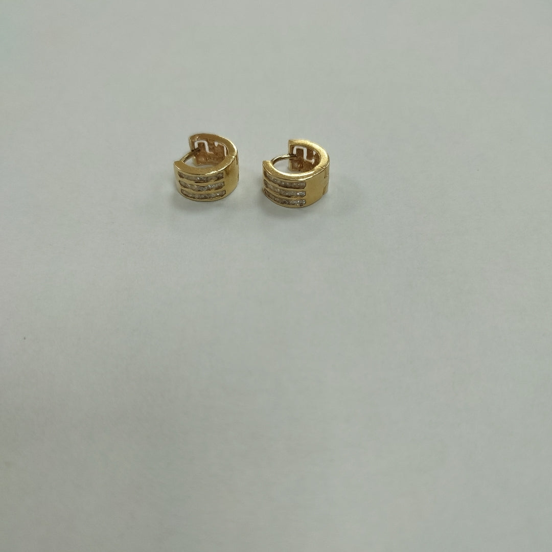 ARRACADAS PAR ORO 14 K 4.9 GRMS (SEMINUEVO)