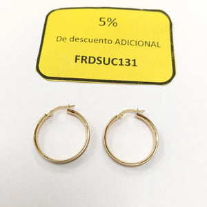 ARRACADAS PAR ORO 14 K 2,60 GRMS (SEMINUEVO)