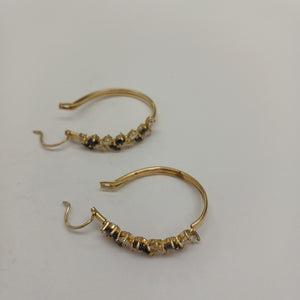 ARRACADAS PAR ORO 14 K 5.6 GRMS (SEMINUEVO)