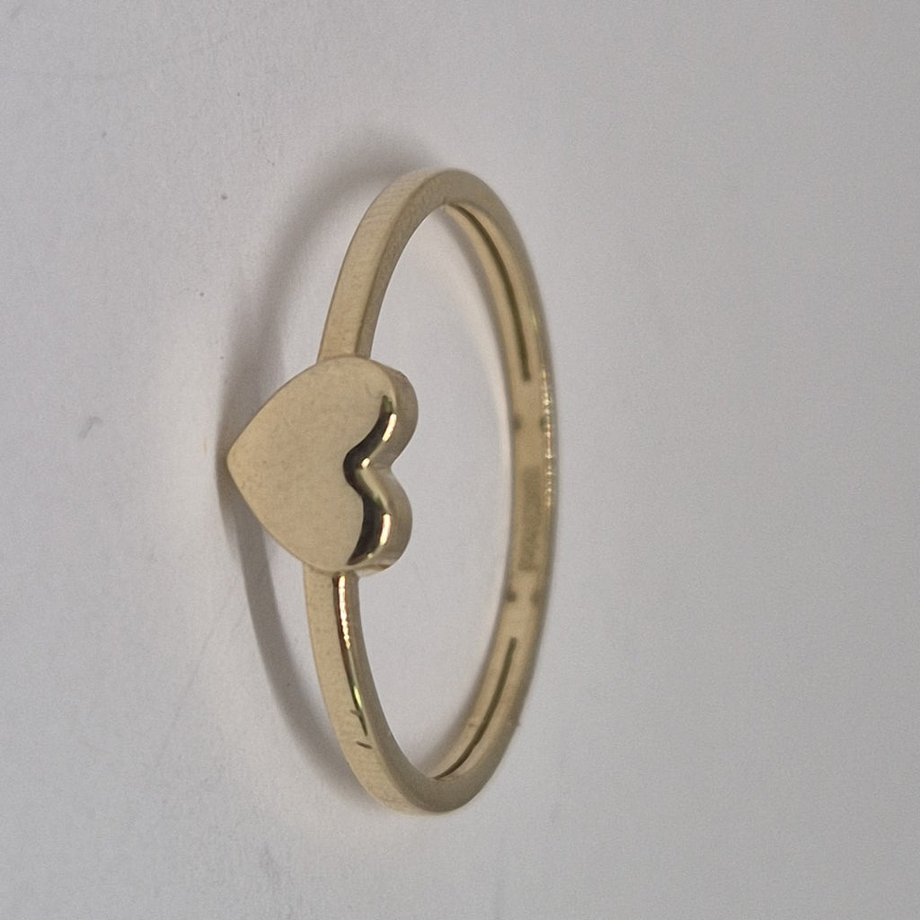 ANILLOS ANILLITO FIG CORAZON 10K TALLA 8 1.2 GR (NUEVO)