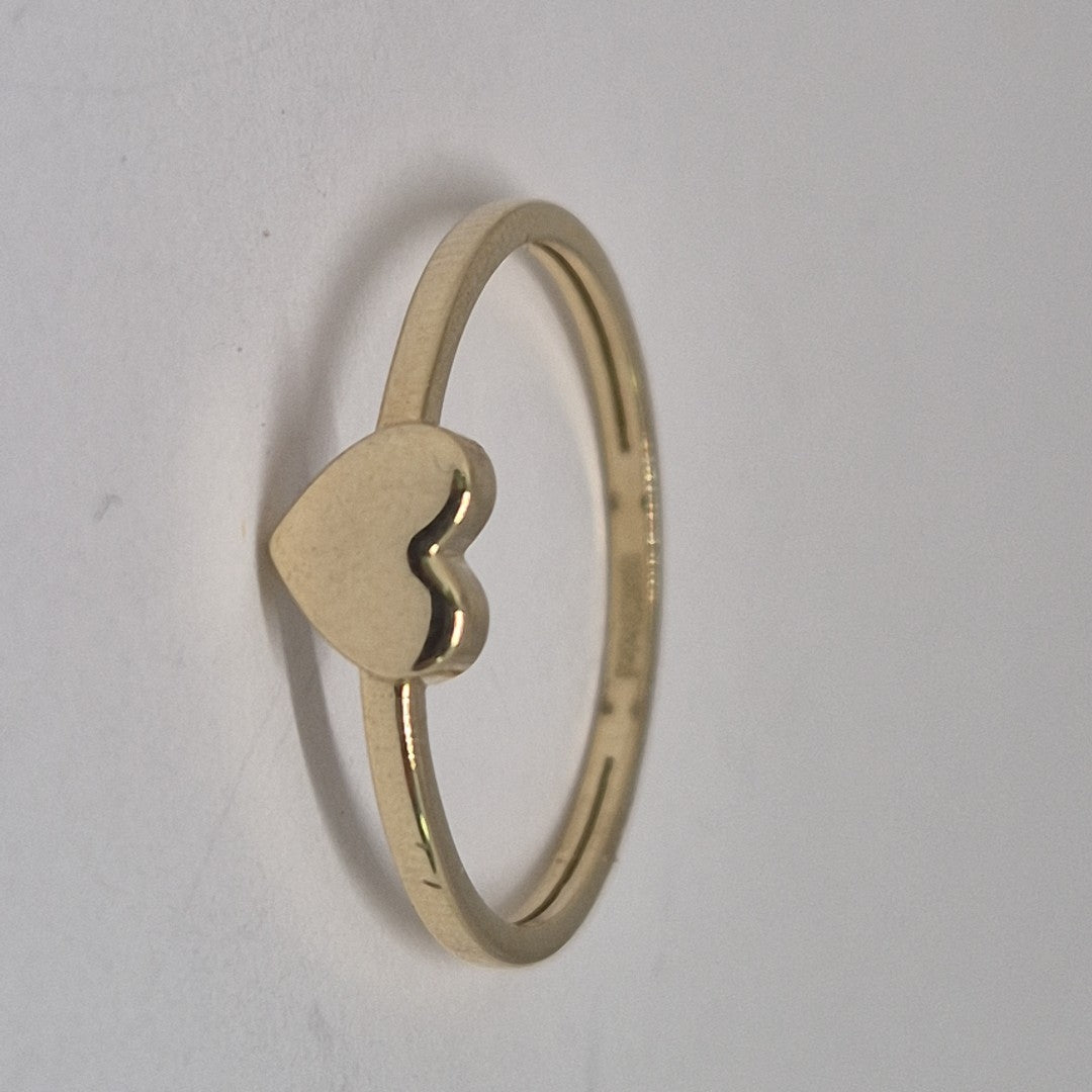 ANILLOS ANILLITO FIG CORAZON 10K TALLA 8 1.2 GR (NUEVO)