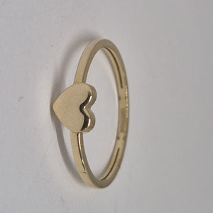 ANILLOS ANILLITO FIG CORAZON 10K TALLA 8 1.2 GR (NUEVO)
