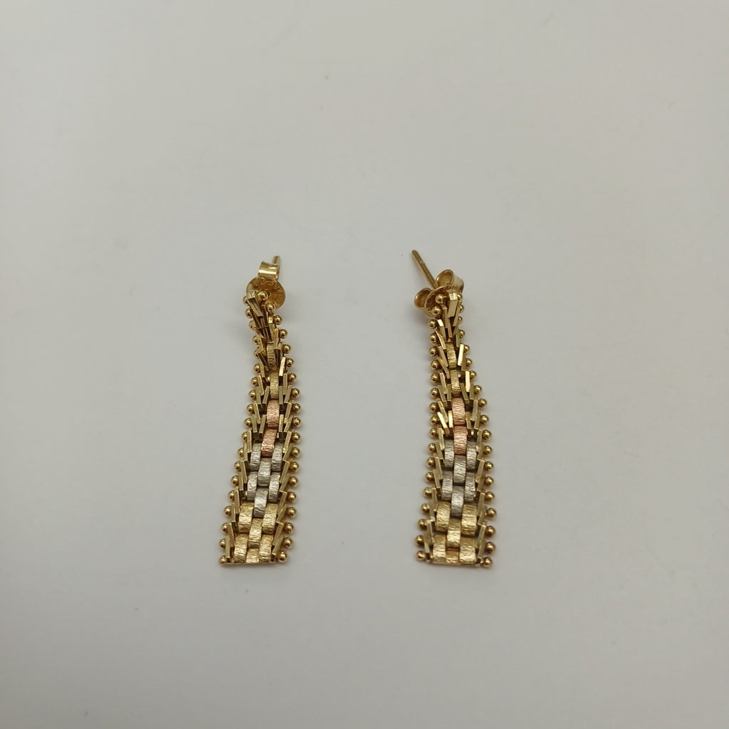BROQUELES PAR ORO 14 K 3.6 GRMS (SEMINUEVO)