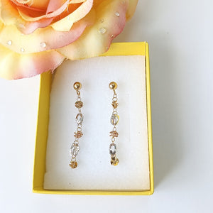 BROQUELES PAR ORO,ORO COMBINADO 14 K 1,70 GRMS (SEMINUEVO)
