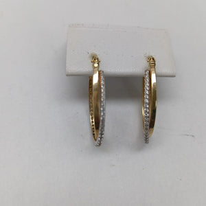ARRACADAS PAR ORO, RODIADO 14 K 2.8 GRMS (SEMINUEVO)
