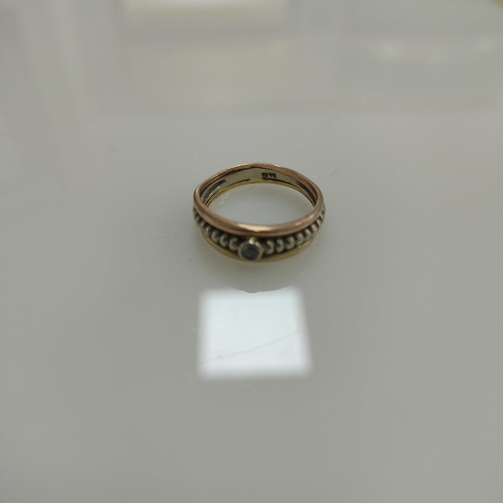 ANILLITO ORO,ORO COMBINADO 10 K 3,30 GRMS (SEMINUEVO)