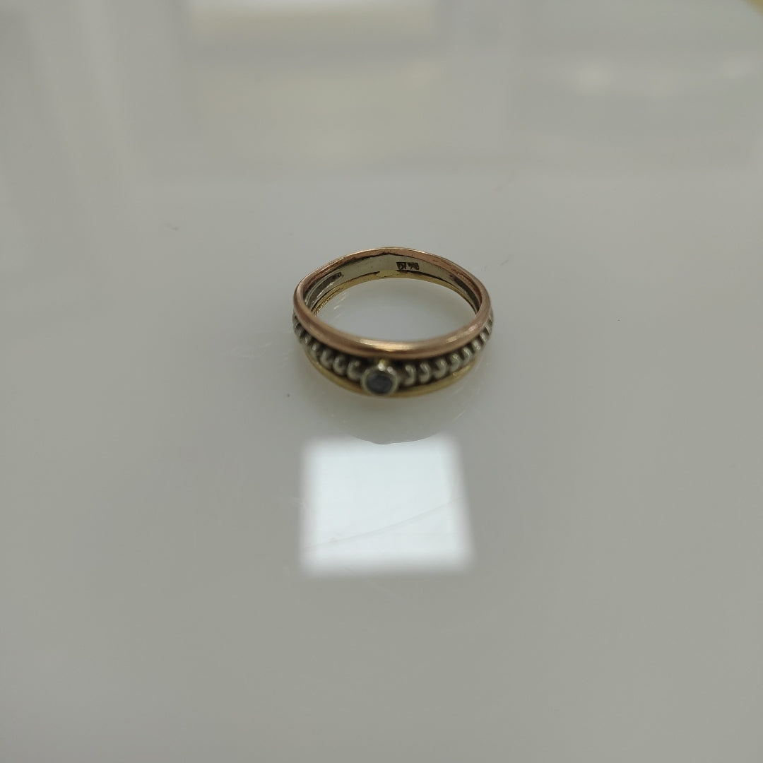 ANILLITO ORO,ORO COMBINADO 10 K 3,30 GRMS (SEMINUEVO)