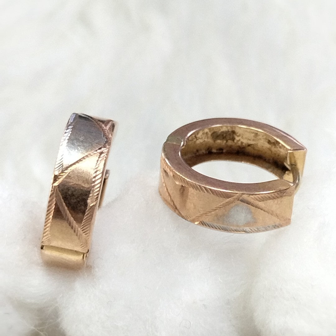 ARRACADAS PAR ORO 14 K 2.7 GRMS (SEMINUEVO)