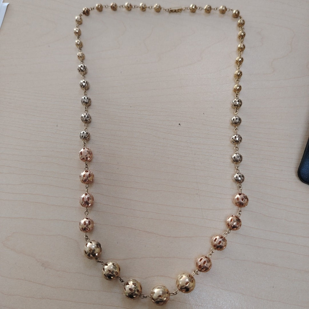 COLLAR ORO, ORO COMBINADO 14 K 36.4 GRMS (SEMINUEVO)
