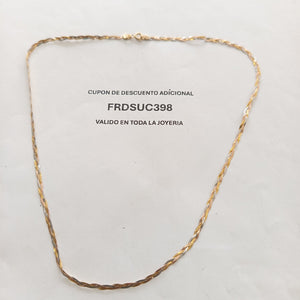 GARGANTILLA ORO, ORO COMBINADO 14 K 3.3 GRMS (SEMINUEVO)