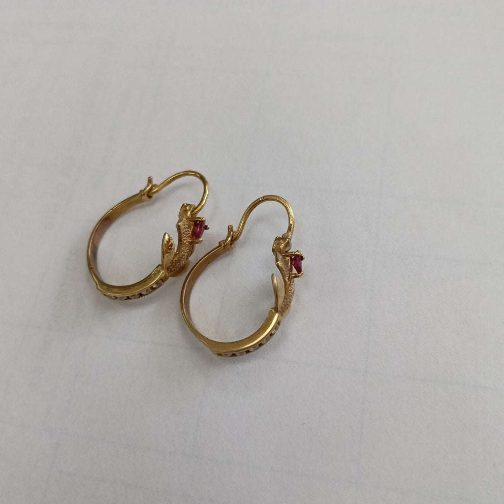 ARETES PAR, ARRACADAS PAR ORO 10 K 2.7 GRMS (SEMINUEVO)