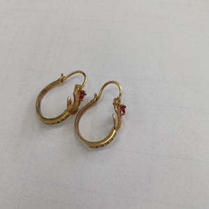ARETES PAR, ARRACADAS PAR ORO 10 K 2.7 GRMS (SEMINUEVO)