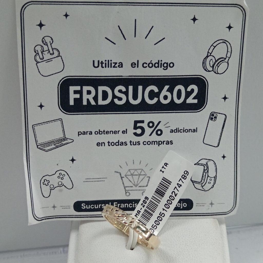 ANILLOS DAMA ORO 14K 1.2 (NUEVO)