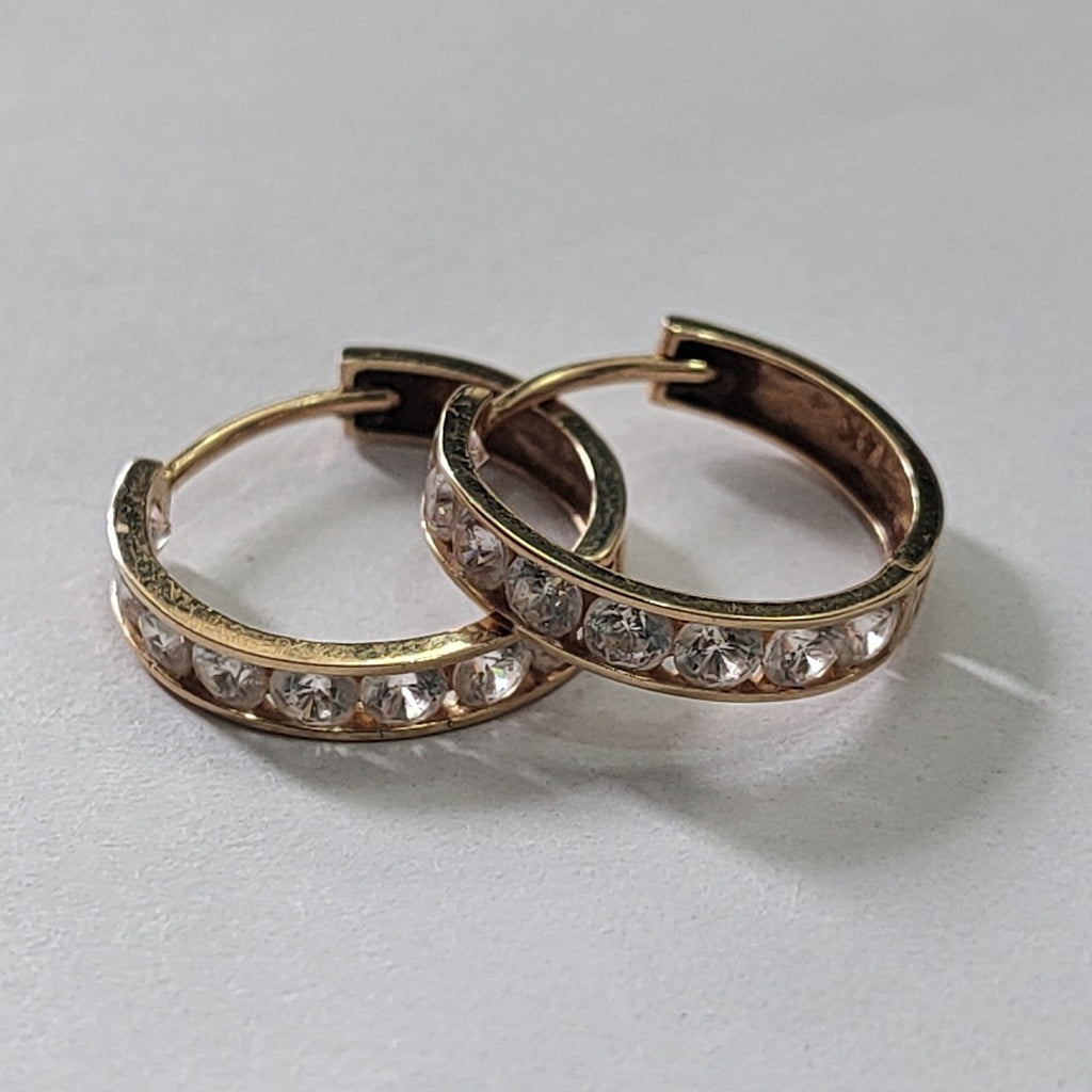 ARRACADAS PAR ORO 14 K 1.7 GRMS (SEMINUEVO)