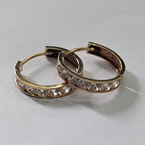 ARRACADAS PAR ORO 14 K 1.7 GRMS (SEMINUEVO)