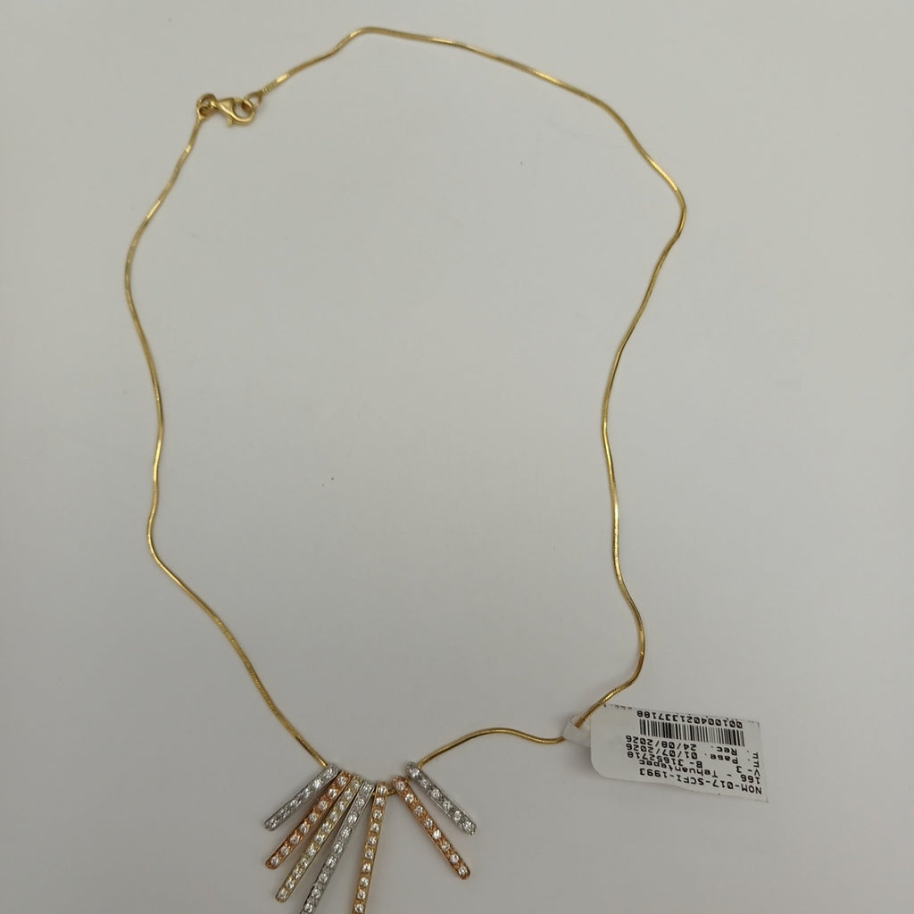 GARGANTILLA ORO, ORO COMBINADO 14 K 9.6 GRMS (SEMINUEVO)
