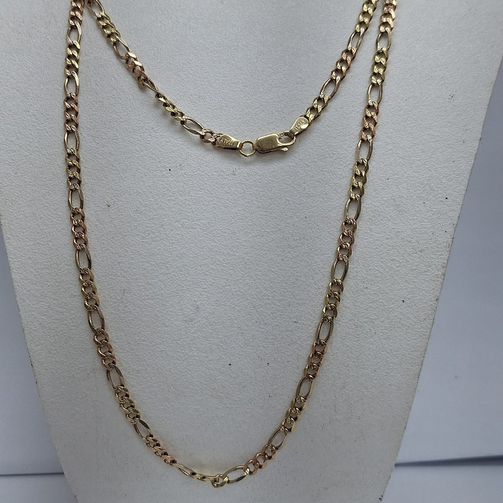 CADENA ORO, ORO COMBINADO 14 K 17.9 GRMS (SEMINUEVO)