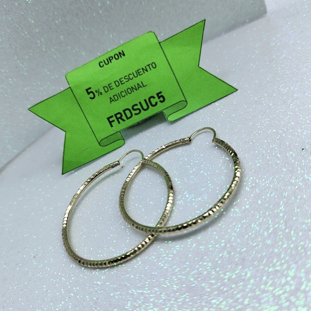 ARRACADAS PAR ORO 14 K 4.2 GRMS (SEMINUEVO)