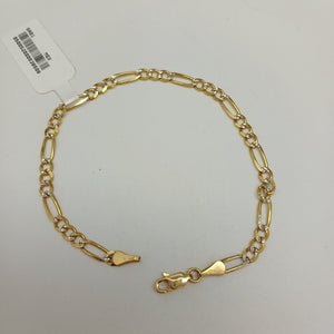 PULSERA 3X1 DIAMANTADA 14K 21 CM 5.2 GR (NUEVO)