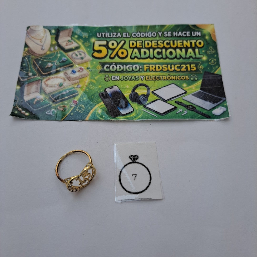 ANILLITO ORO 10 K 1.5 GRMS (SEMINUEVO)