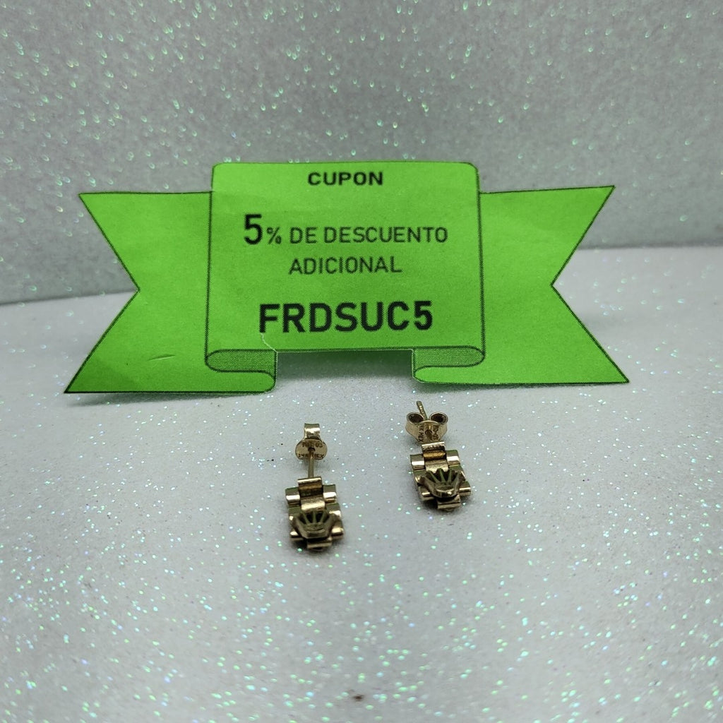 ARETES PAR ORO 14 K 2.1 GRMS (SEMINUEVO)