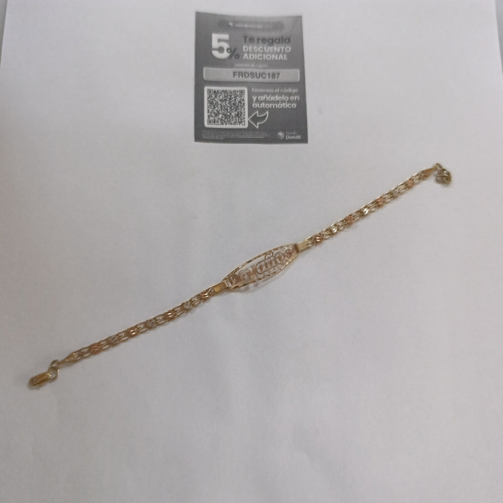 ESCLAVA ORO 10 K 3.8 GRMS (SEMINUEVO)