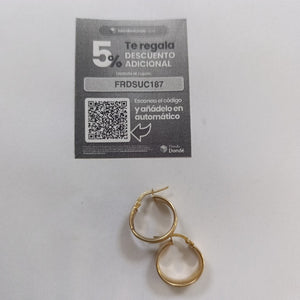 ARETES PAR ORO 10 K 1.9 GRMS (SEMINUEVO)