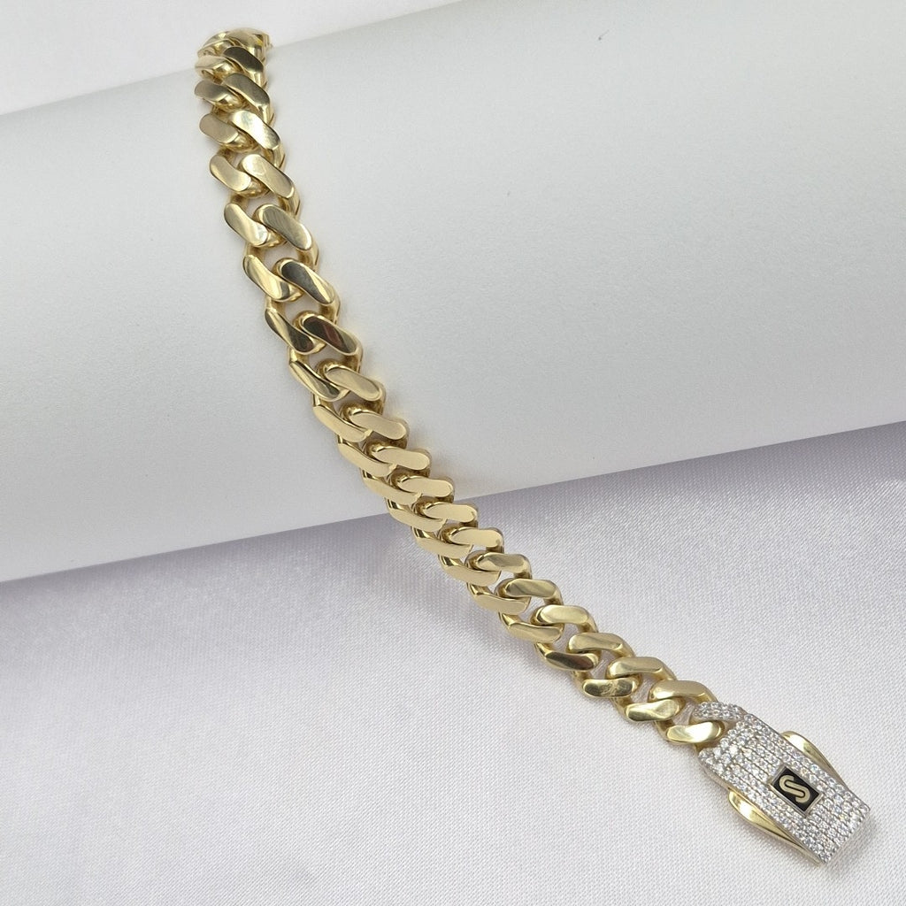 PULSERA MONACO ORO 14K 10.2 (NUEVO)